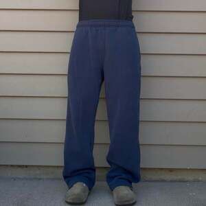 Vintage Fila Sport Baggy Navy Sweatpants Y2K Loose Fit Size Large